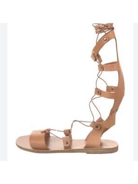 ANCIENT GREEK SANDALS Leather Cutout Accent Gladiator Sandals Size: IT 39  NWOT